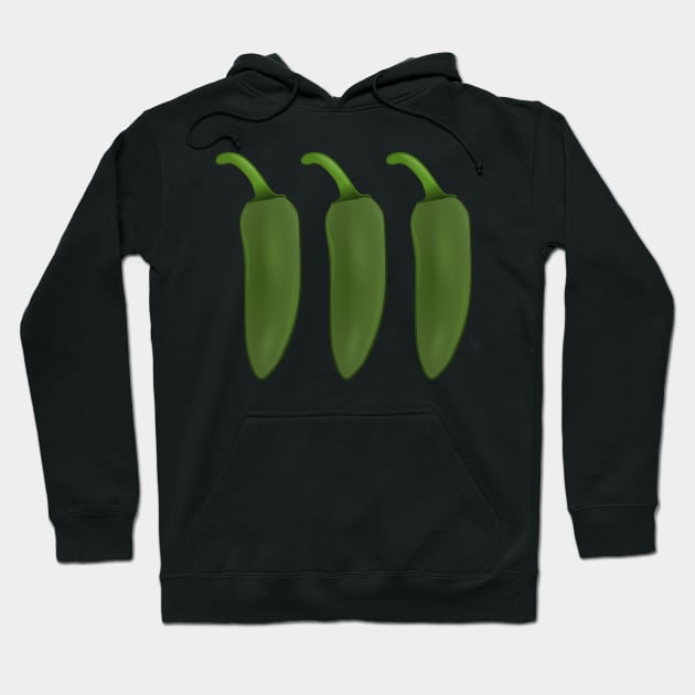 Jalapeno Chilies Hoodie by PCB1981